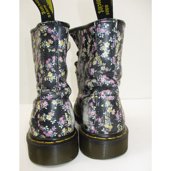 Dr. Doc Martens 1460 floral boots Style 11821 -WORN SPOTS- Ladies SIZE 7 - Picture 8 of 12